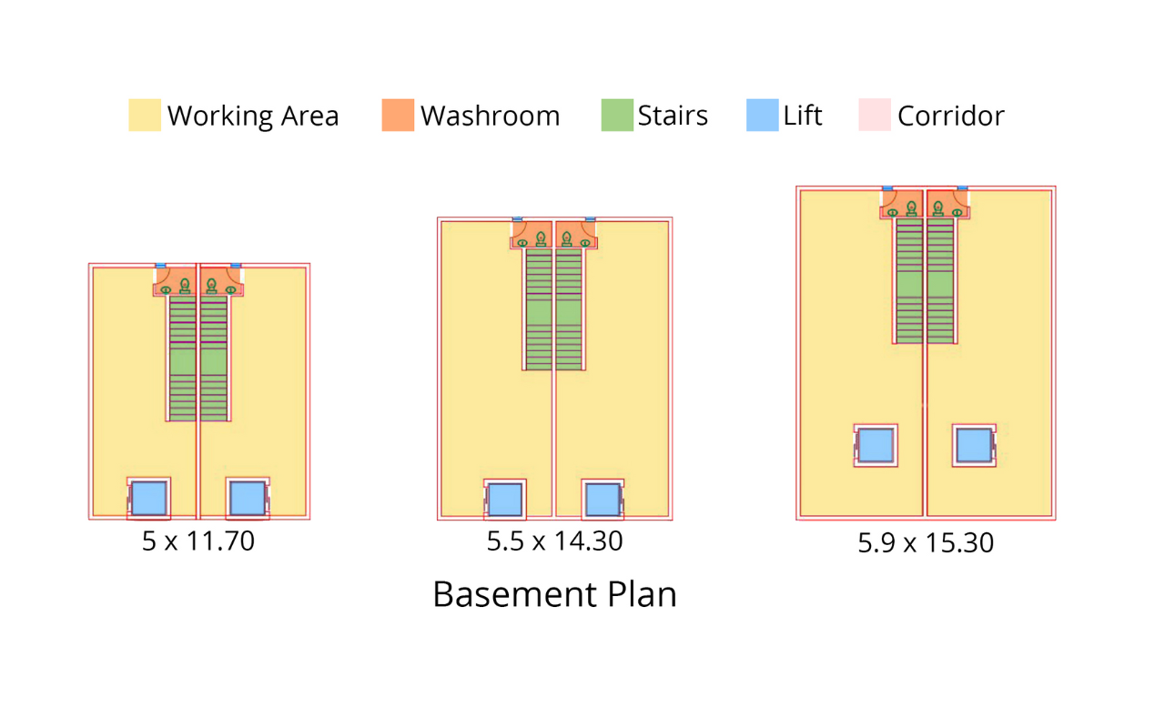 Karnal Shopping Arcade Basement Plan